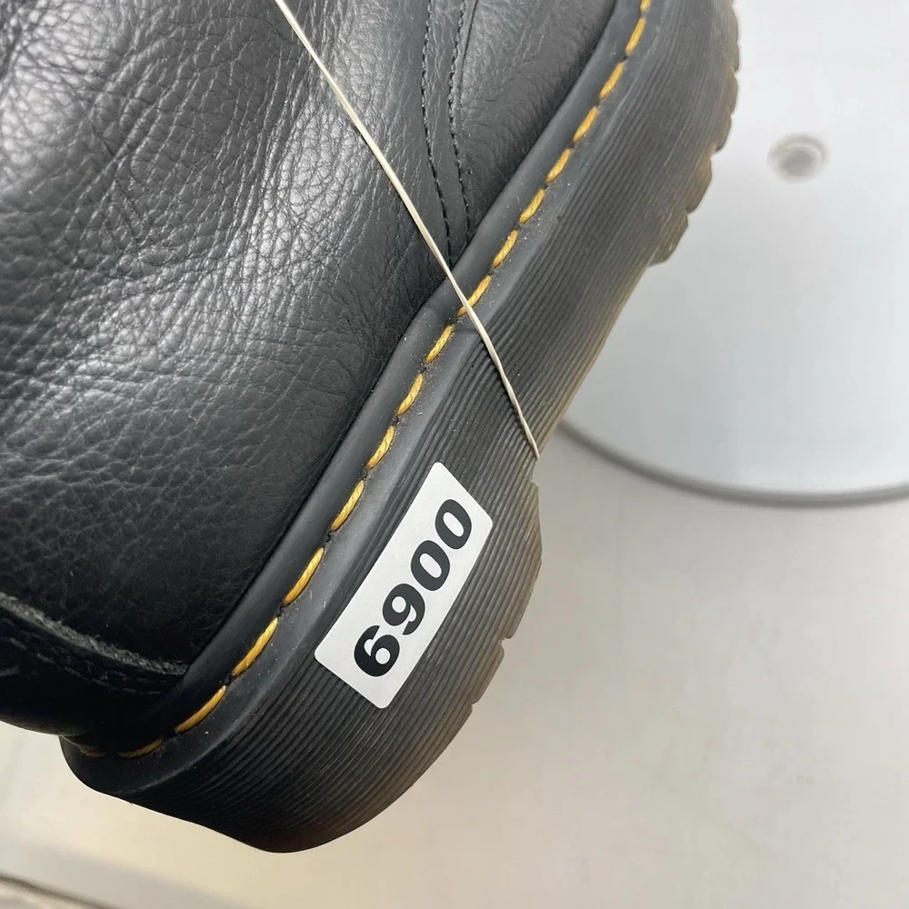 Dr Martens Boots Womens Size 8 Jadon Faux Fur Lined Black Leather Ankle Platform - Picture 9 of 9
